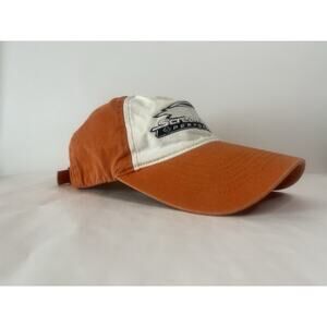 Harley Davidson Motocycles Screamin Eagle Flame Hat Orange White Cap Adjustable